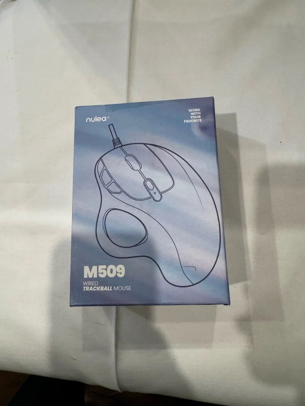 Wired Trackball Mouse with Pink Trackball - Ambidextrous Comfort